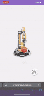 Two 3D objects combined